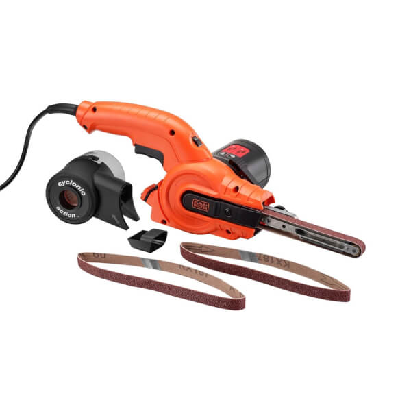 BLACK+DECKER Powerfile 350W Corded Belt Sander with Sanding Sheets