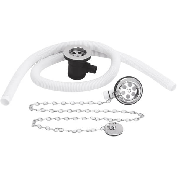 Balterley Extended Plug and Link Chain Bath Waste Homebase