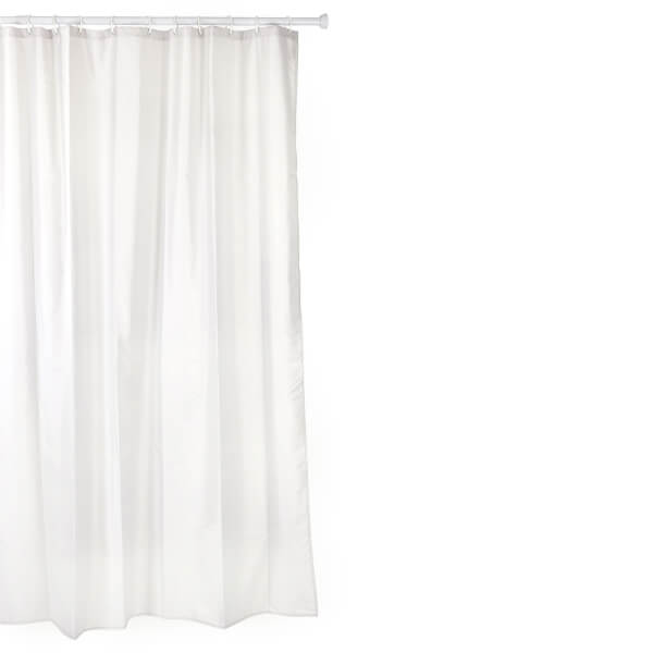 Shower Curtain 180 X 200 White Homebase