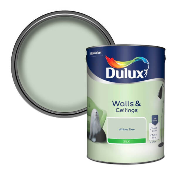 Dulux Willow Tree Silk Emulsion Paint 5L Homebase