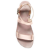 dune sandals rose gold