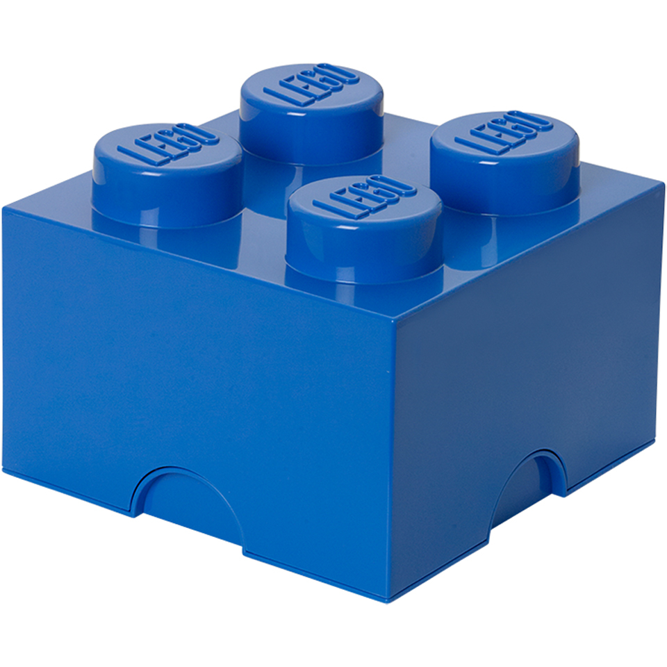 LEGO Storage Brick 4 Blue IWOOT