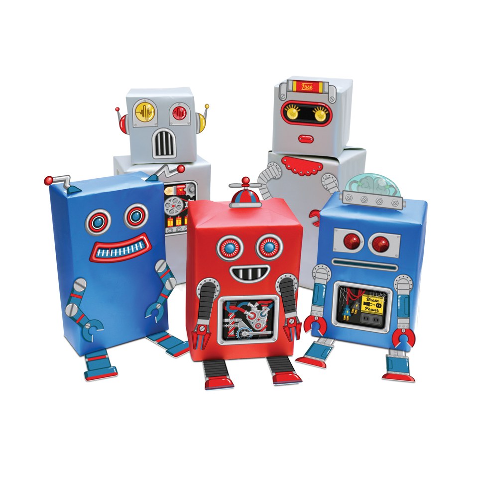 Robot Gift Wrap Multi Gifts Zavvi UK