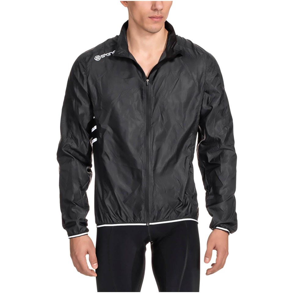 Download Skins Cycle Men's Wind Jacket - Black | ProBikeKit.com