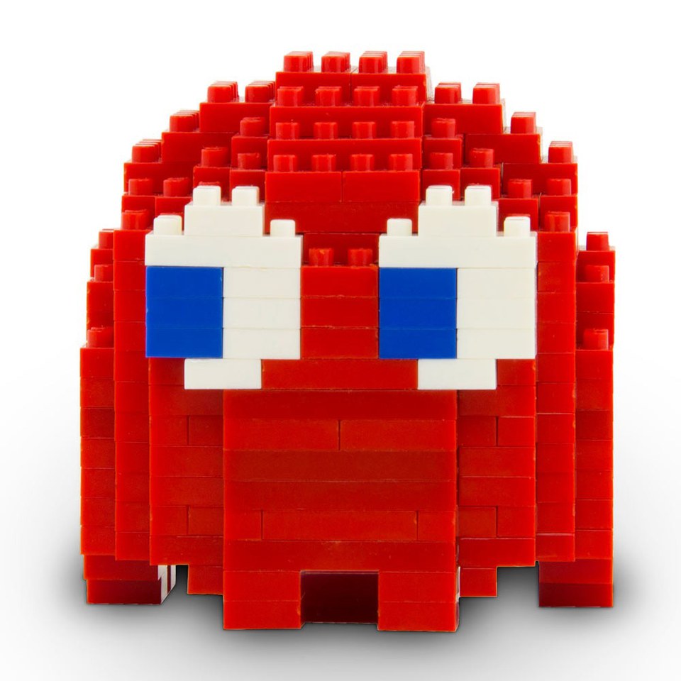 Pac Man Ghost Pixel Bricks Merchandise Zavvi