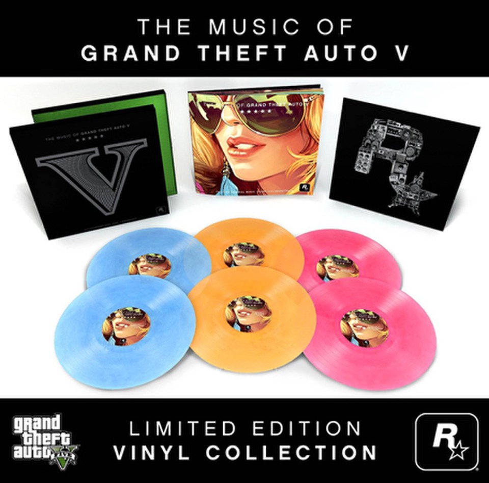 Grand Theft Auto V Original Soundtrack Box Set OST (6LP) Limited Edition Coloured Vinyl