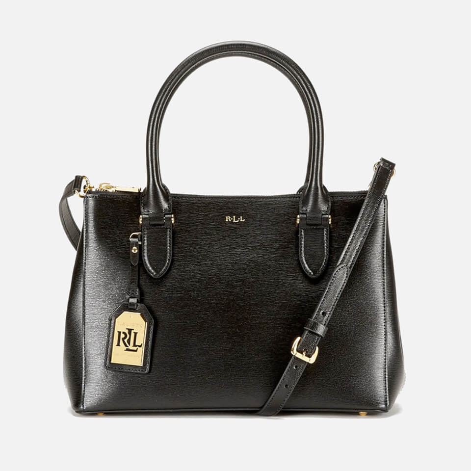 Lauren Ralph Lauren Women's Newbury Double Zipper Shopper Bag - Black ...