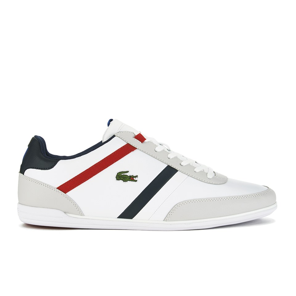 Lacoste mens giron trainers on sale white