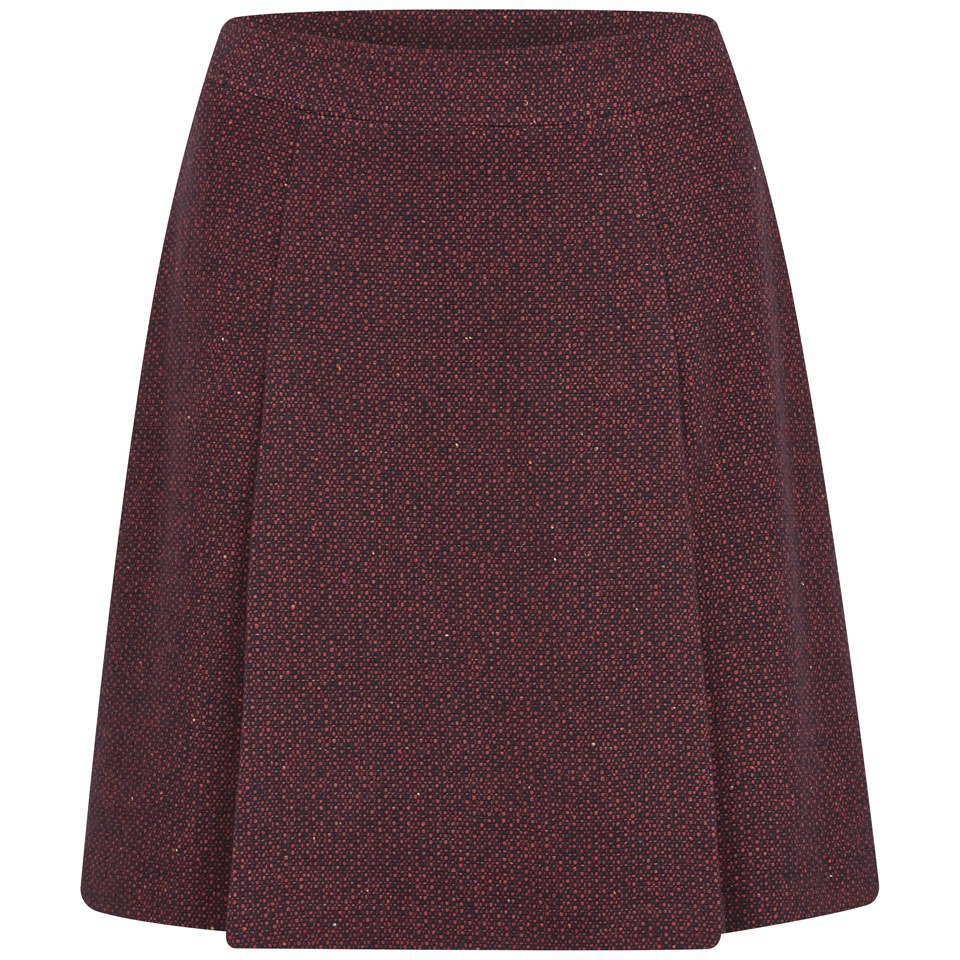 A.P.C. Women's Bab Skirt - Bordeaux Chine - Free UK Delivery Available