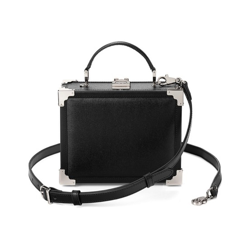 Aspinal of London Women's Mini Trunk Bag Black