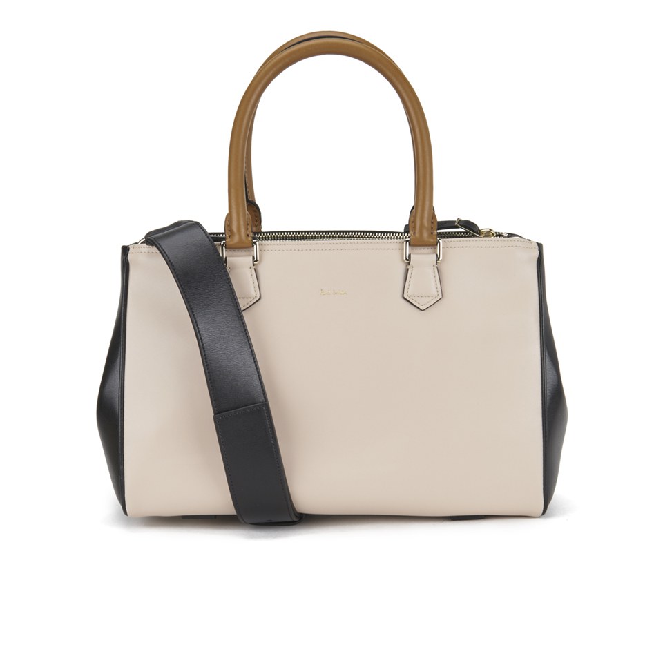 Paul Smith Accessories Women's Small Double Zip Leather Tote Bag ...