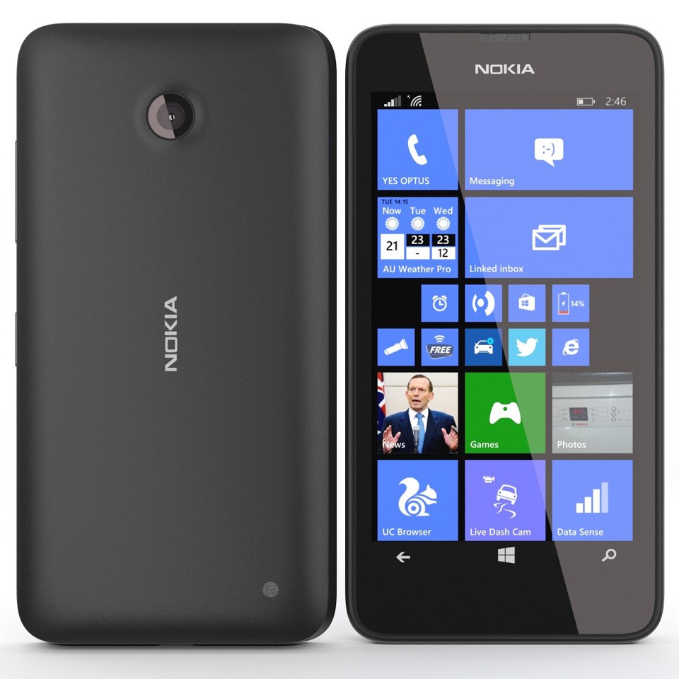 Nokia Lumia 635 4.5"" 8GB Sim Free Smartphone (4G, 5MP, Micro SDXC Slot