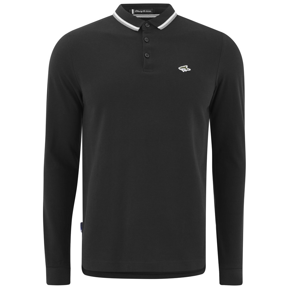 Le Shark Men's Long Sleeve Pique Polo Shirt - Black Clothing | Zavvi