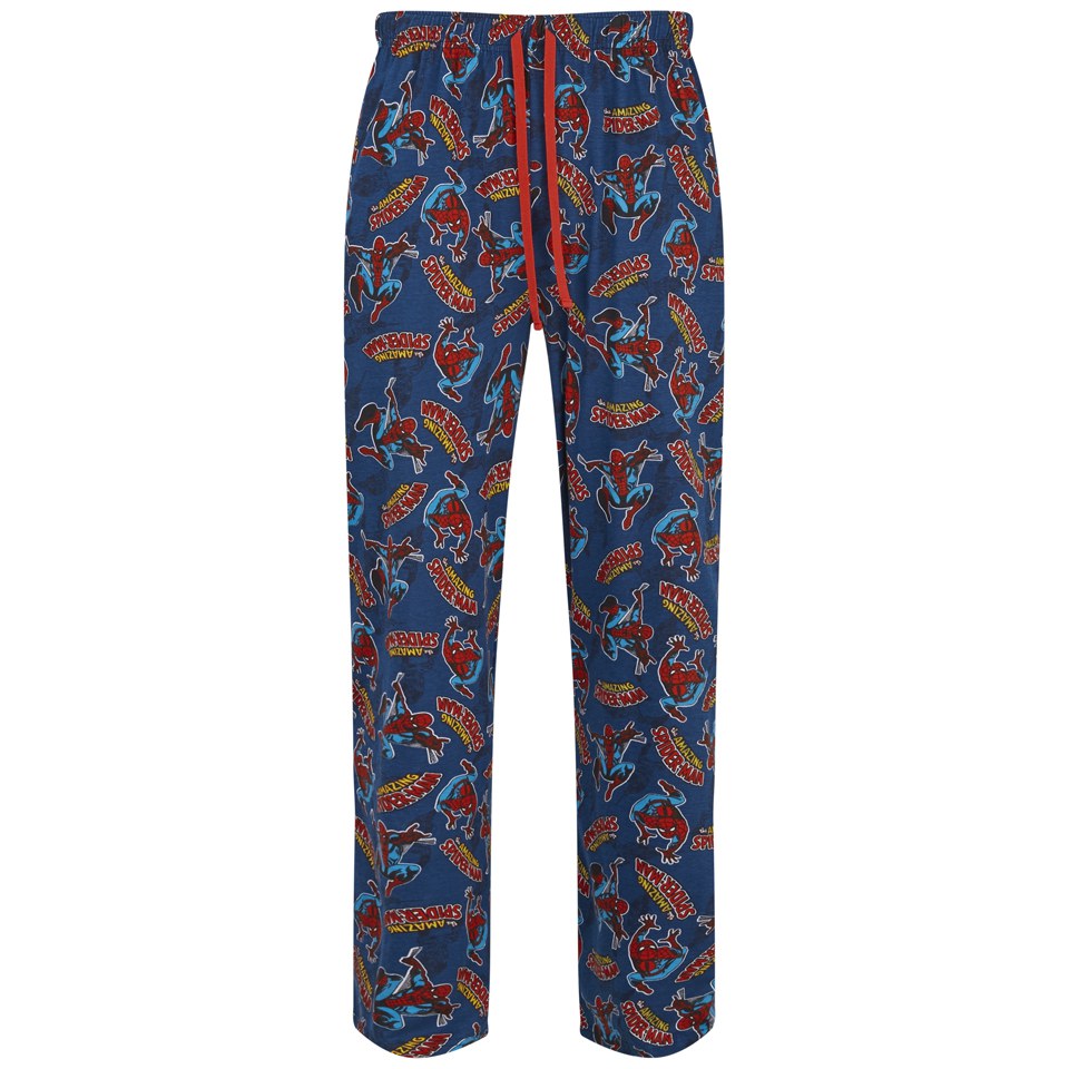 Marvel Men's SpiderMan Print Lounge Pants Blue Mens Underwear Zavvi