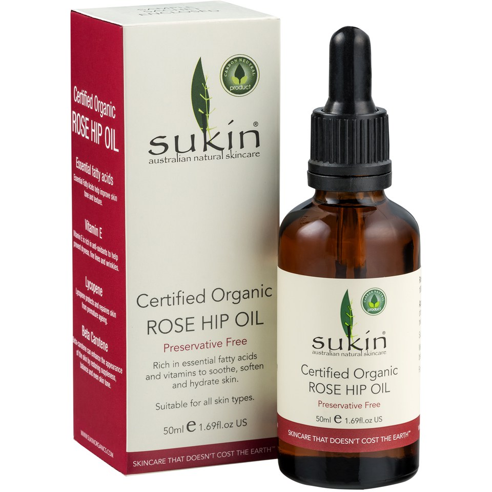 Sukin Rose Hip Oil (50ml) | Free Shipping | Lookfantastic