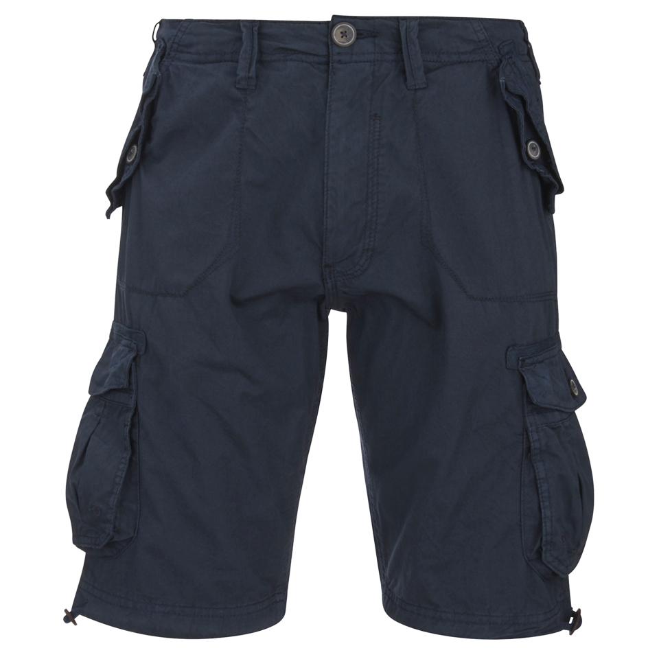 Brave Soul Men's George Cargo Shorts - Navy Mens Clothing | Zavvi.com