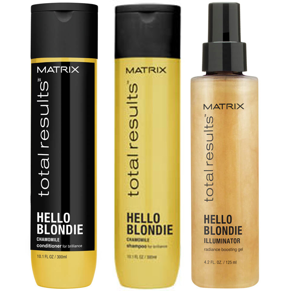 Matrix total results hello blondie zestaw do włosów blond, szampon Matrix Total Results Hello Blondie Shampoo (300ml), Conditioner (300ml