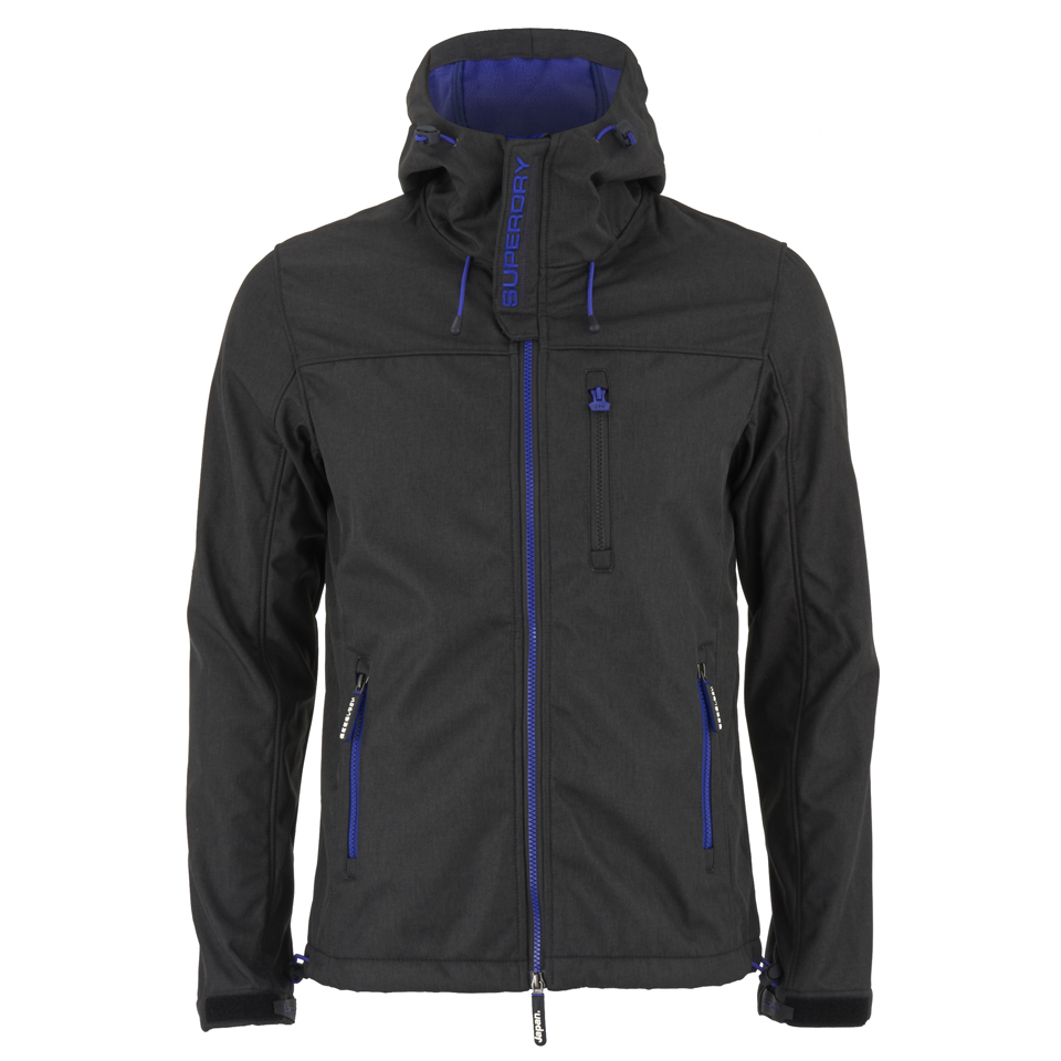 Superdry Men's Hooded Windtrekker Jacket Black Clothing