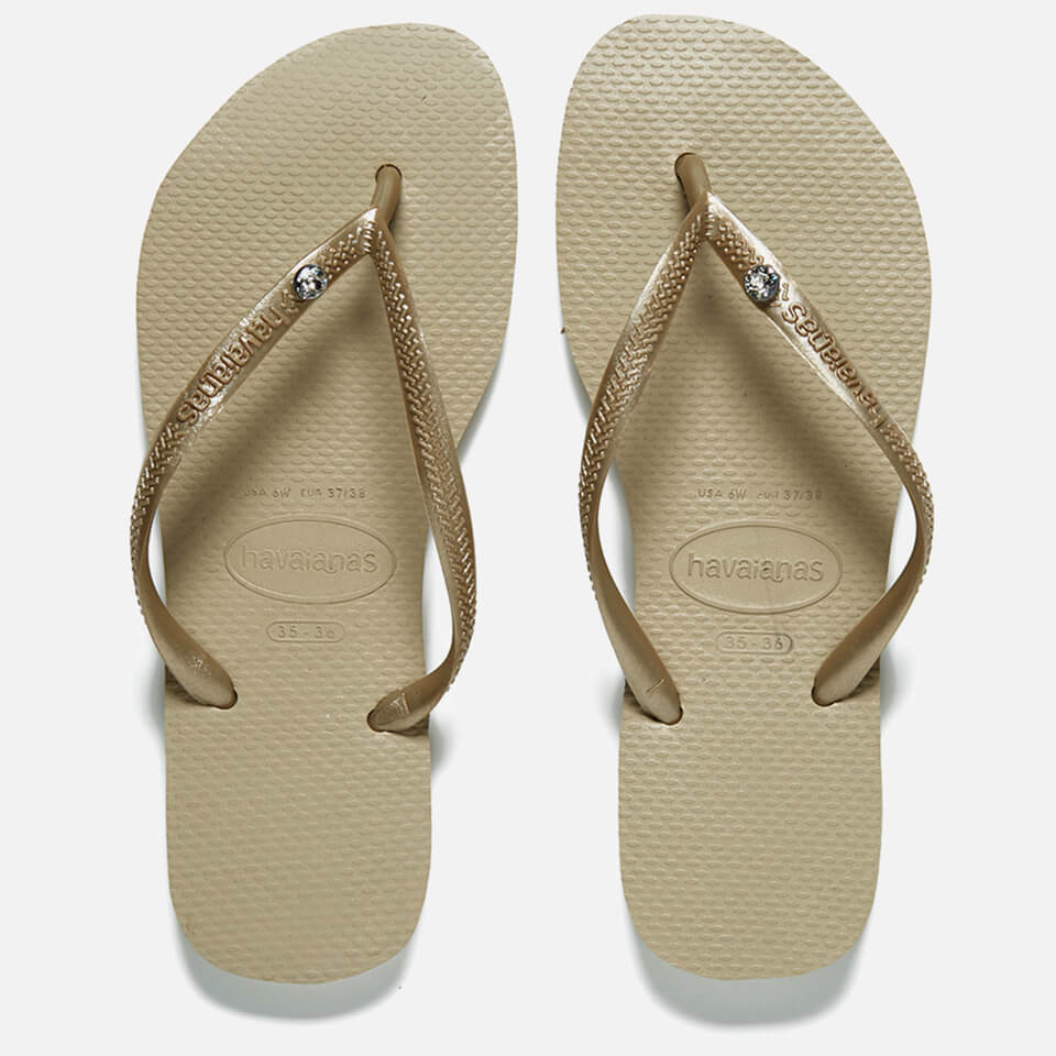 havaianas flip flops with swarovski crystals