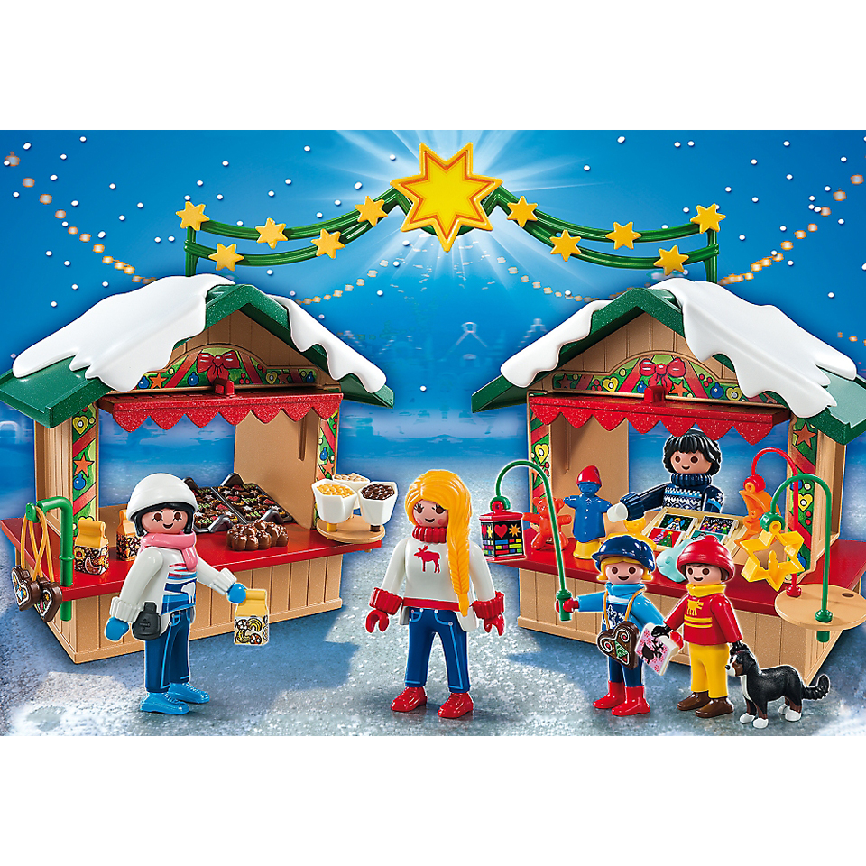 Playmobil Christmas At The Christmas Market (5587) Toys Zavvi