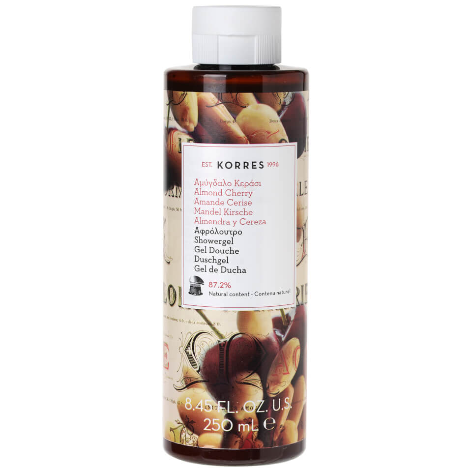 KORRES Almond Cherry Shower Gel 250ml Free Shipping Lookfantastic