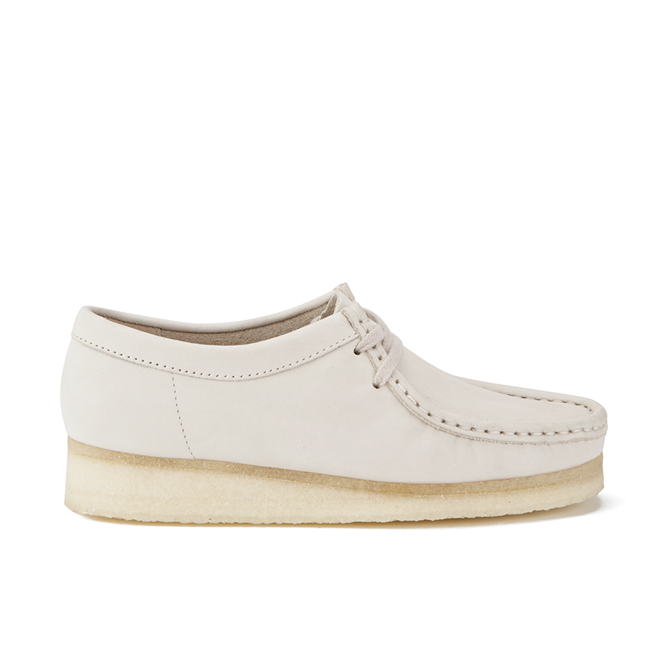 Clarks Originals Women's Wallabee Shoes - Off White - Free UK Delivery ...