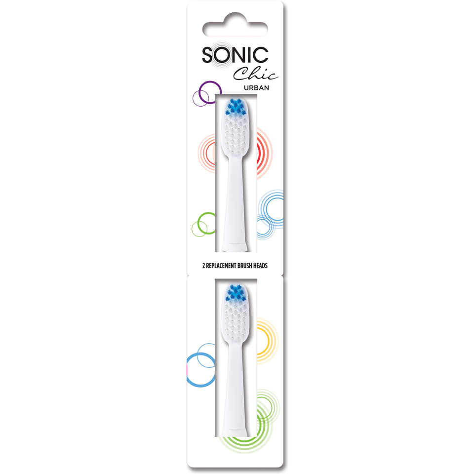 Sonic Chic URBAN Electric Toothbrush Replacement Heads Free Shipping