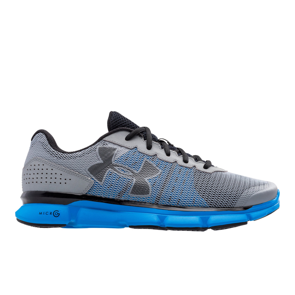 armour s micro g speed running shoes grey blue probikekit armour s micro g speed running shoes grey blue probikekit