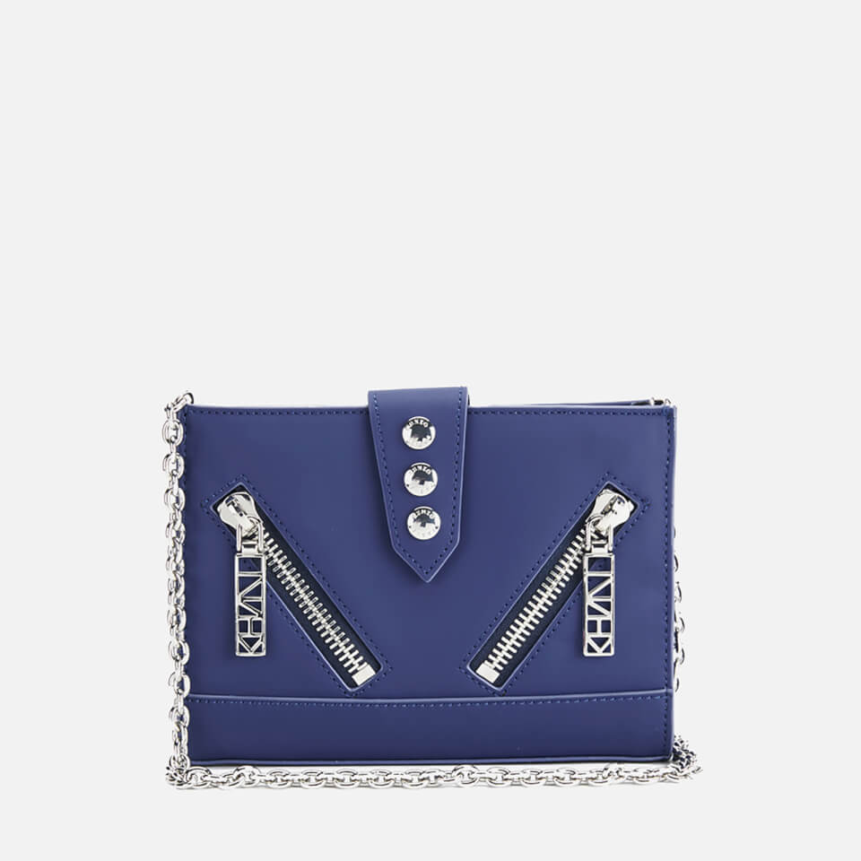 KENZO Women's Kalifornia Wallet on a Chain Crossbody Bag Navy Free