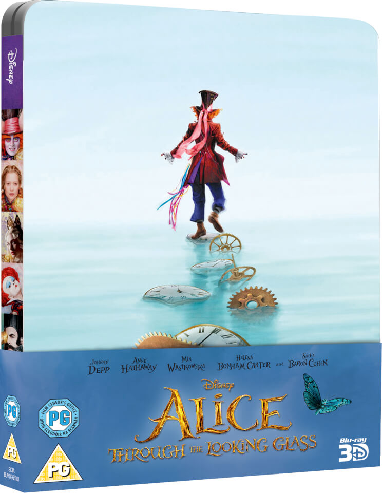 Alice Through The Looking Glass 3d Includes 2d Version Zavvi Uk Exclusive Limited Edition Steelbook Blu Ray Zavvi Us