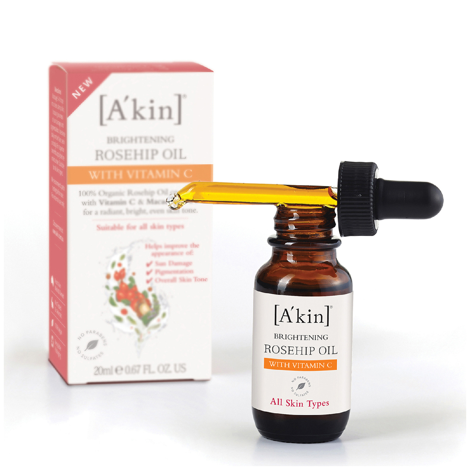 A'kin Brightening Rosehip Oil with Vitamin C 20ml Free Shipping