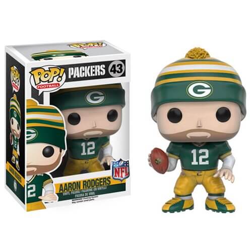 Nfl Aaron Rodgers Wave 3 Funko Pop Vinyl Pop In A Box Uk