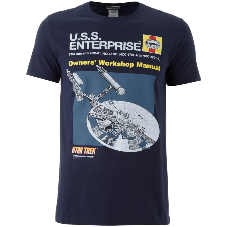 Star Trek Men's Original Enterprise TShirt Black Merchandise Zavvi UK