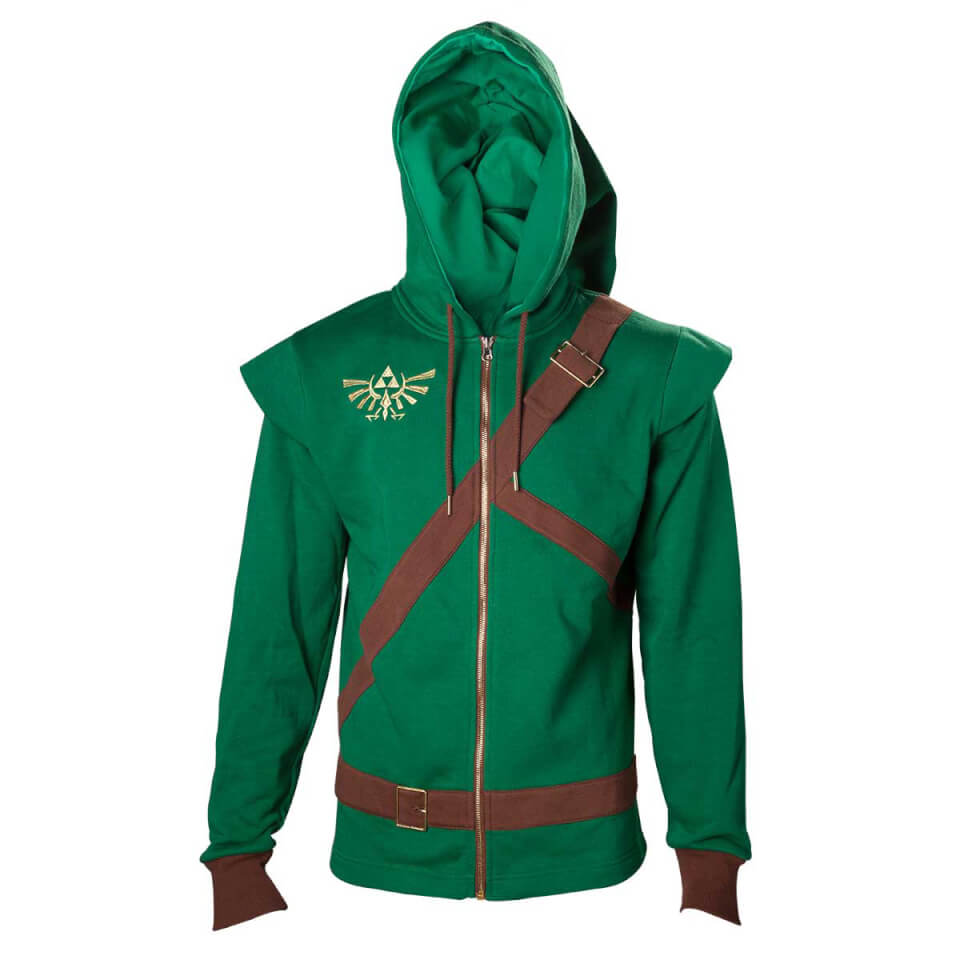 Zelda Men's Link Cosplay Hoody Green Nintendo Official UK Store