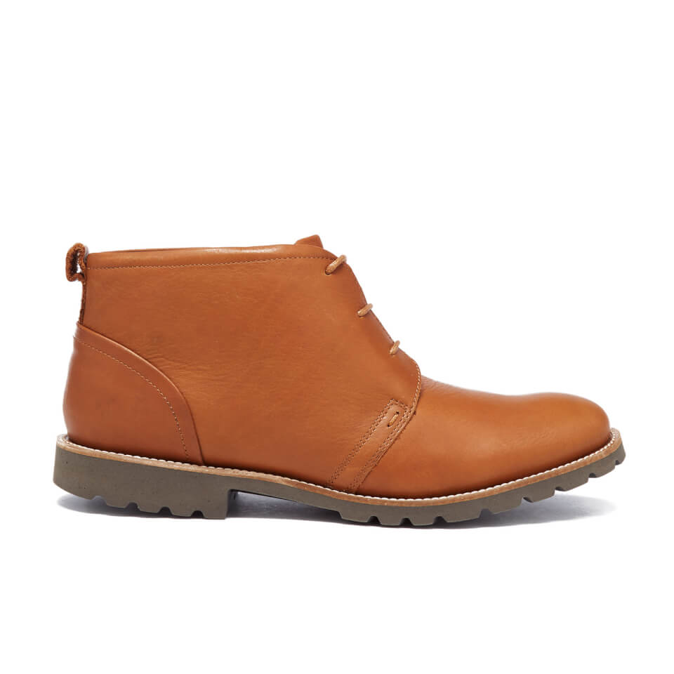 rockport leather chukka boots tan