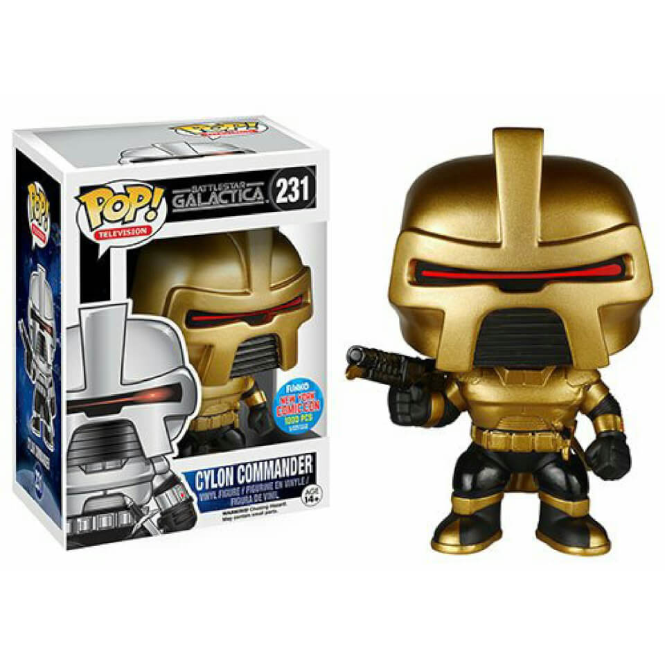 Funko Cylon Commander (Gold) Pop! Vinyl Pop In A Box US