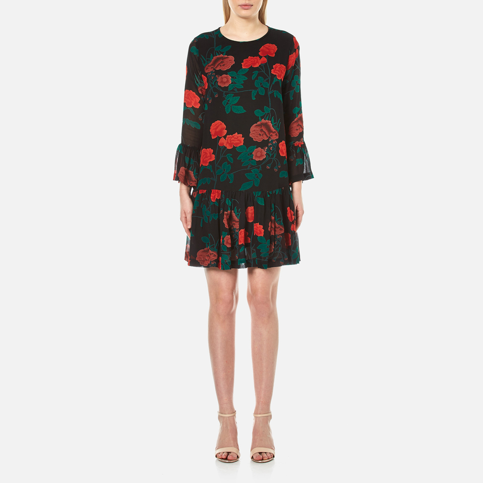 georgette short frock design
