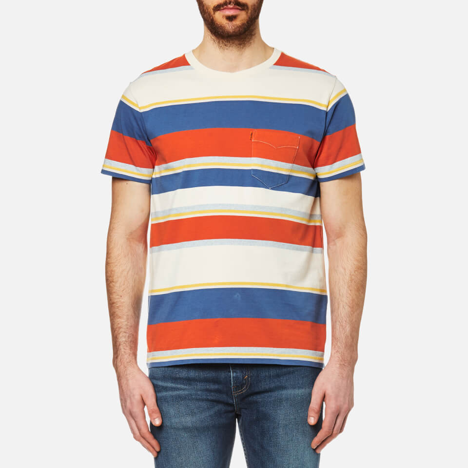 Levi S Orange Tab Men S Pocket T Shirt Stripe Clothing