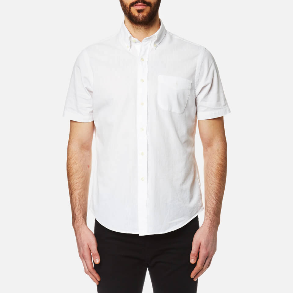 Polo Ralph Lauren Men's Seersucker Short Sleeve Shirt - White - Free UK ...