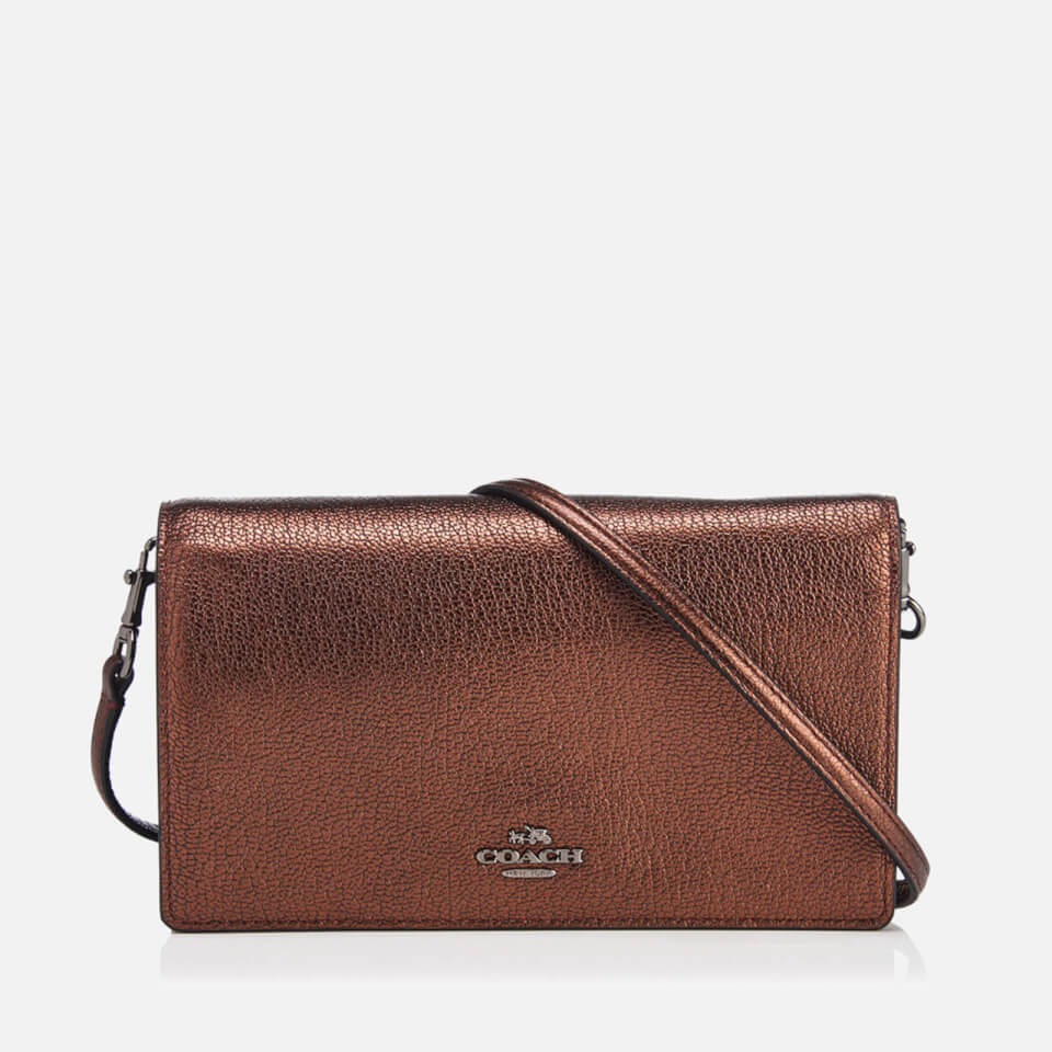 Coach Women&#39;s Foldover Cross Body Bag - Bronze - Free UK Delivery over £50