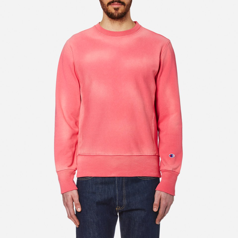 Champion Men's Crew Neck Sweatshirt - Pink Mens Clothing | TheHut.com