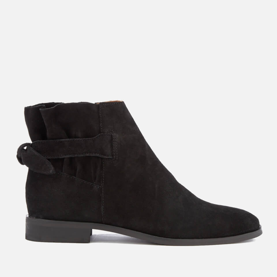 Hudson London Women's Aretha Suede Flat Ankle Boots - Black - Free UK ...