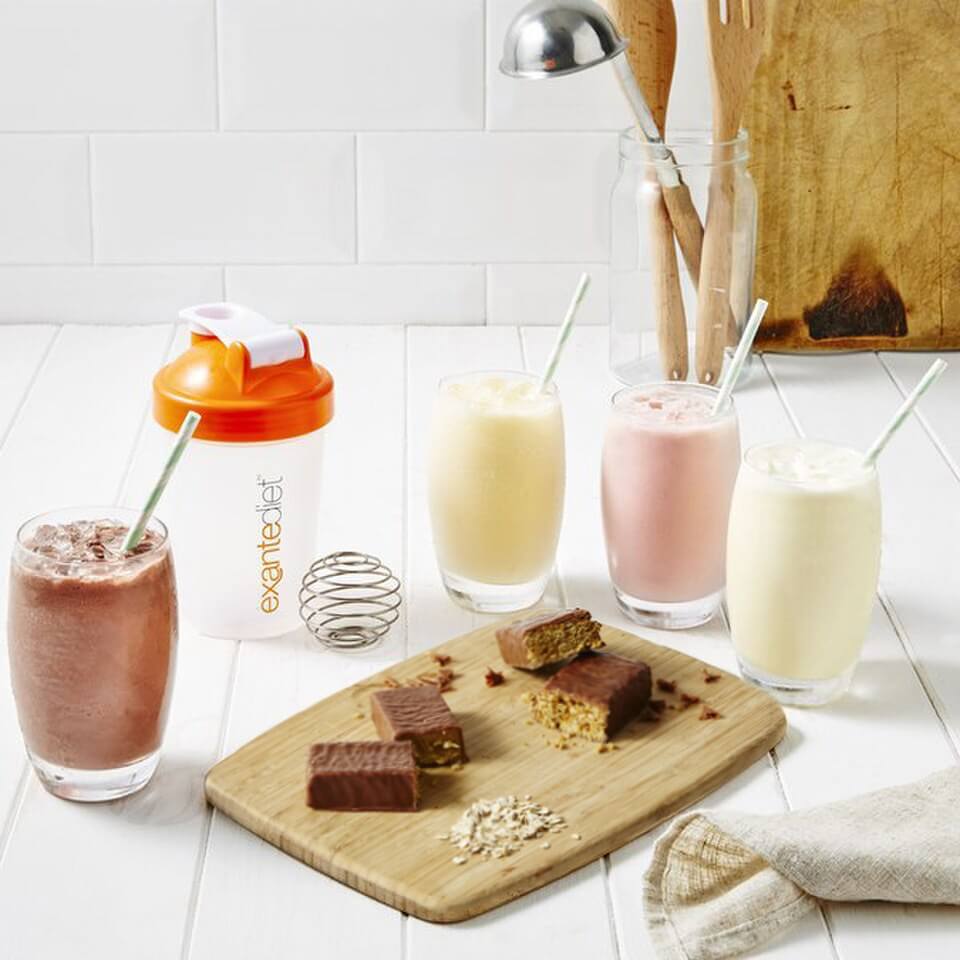 Exante 16 Shakes & 8 Riegel Paket exantediaet.de