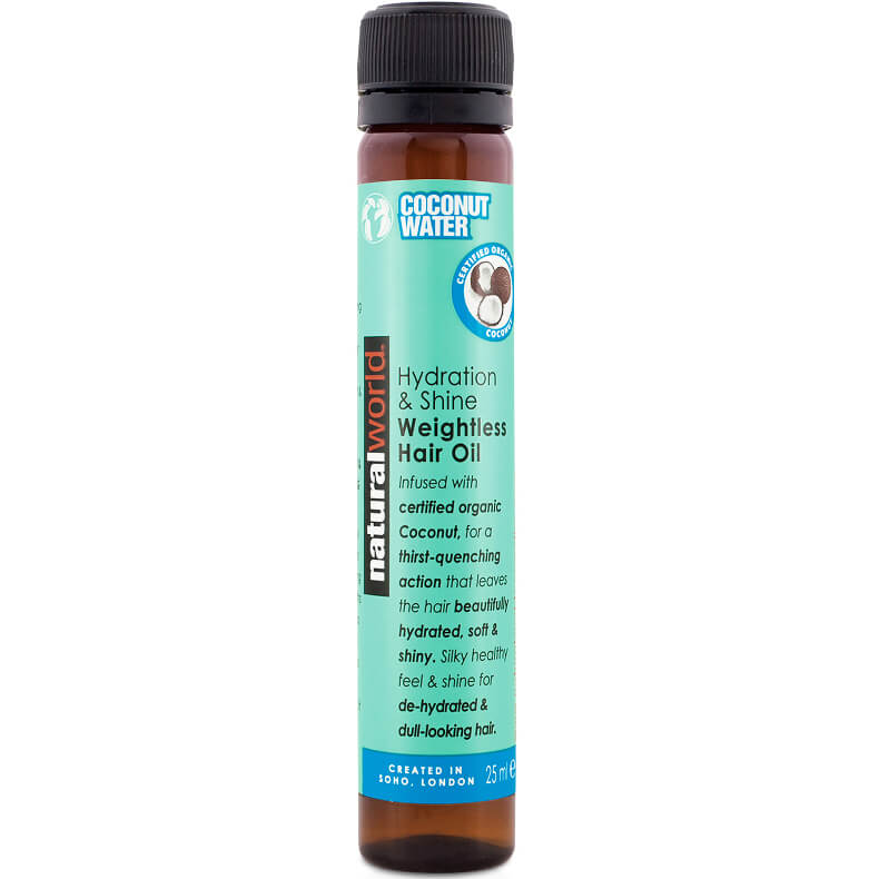 Natural World Coconut Water Hydration Shine Weightless Hair Oil
