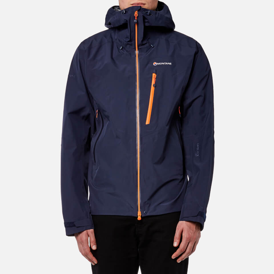 Montane Men's Alpine Pro Gore-Tex Jacket - Antarctic Blue/Burnt Orange ...