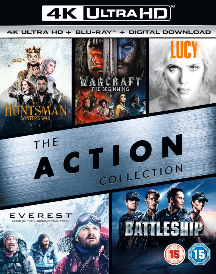 4K Action Box Set 4K Ultra HD Bluray Zavvi