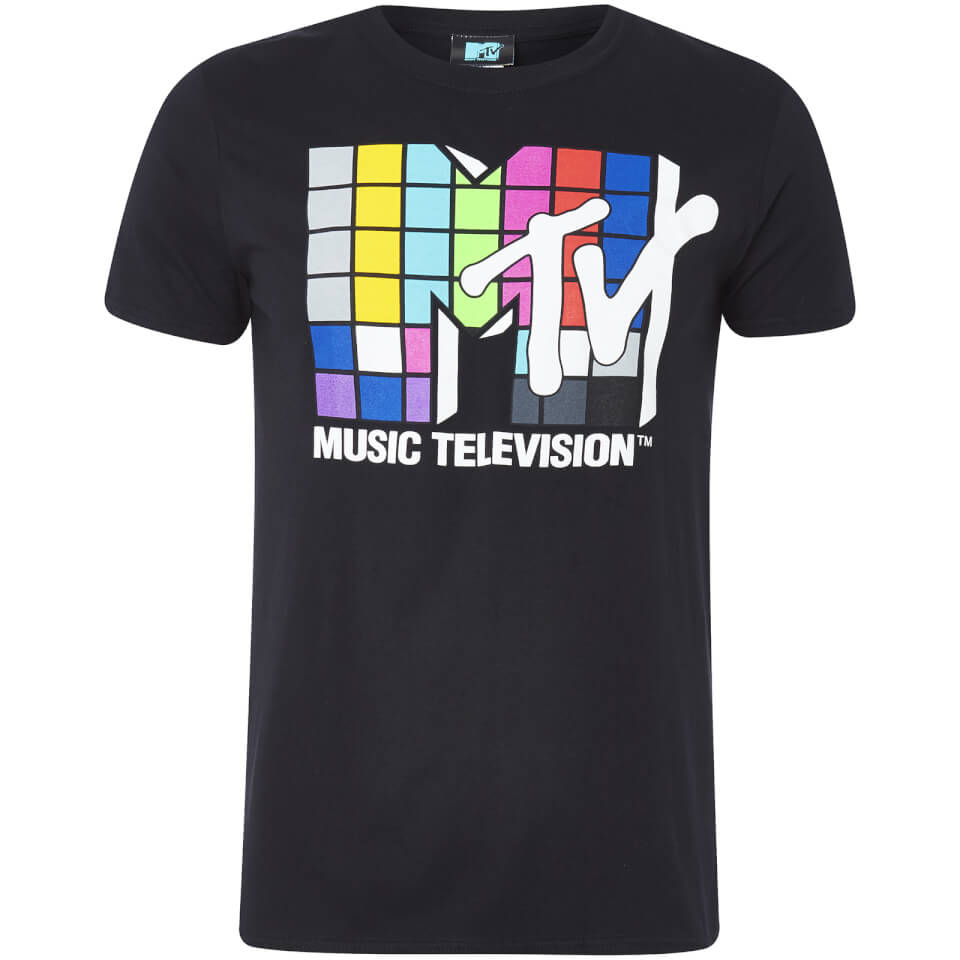 MTV Men's Logo TShirt Black Merchandise Zavvi UK