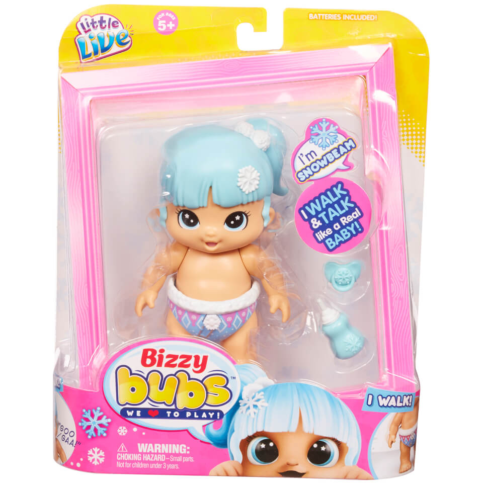 little live bizzy bubs snowbeam electronic battery wind up toys hobbies