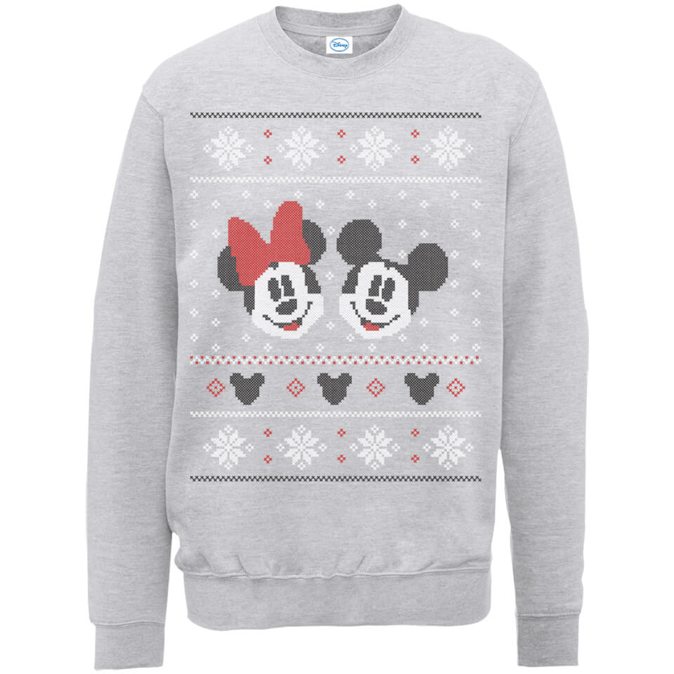 Official Licensed Women/'s Disney Mickey and Minnie Mouse Christmas Jumper