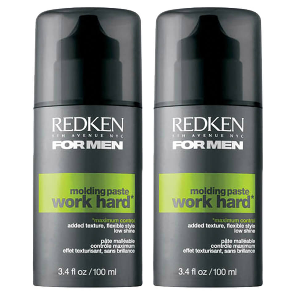 Redken For Men Work Hard Power Paste Duo 2 X 100ml Hq Hair